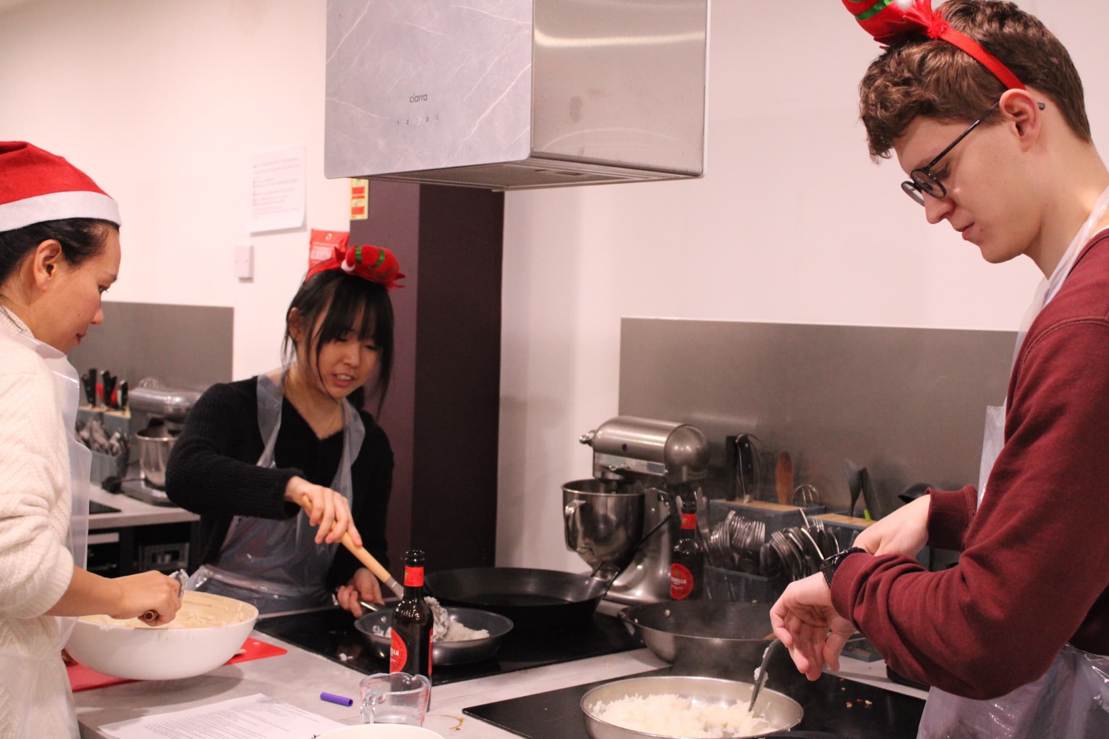 A past Christmas party at Cooking It, Bristol