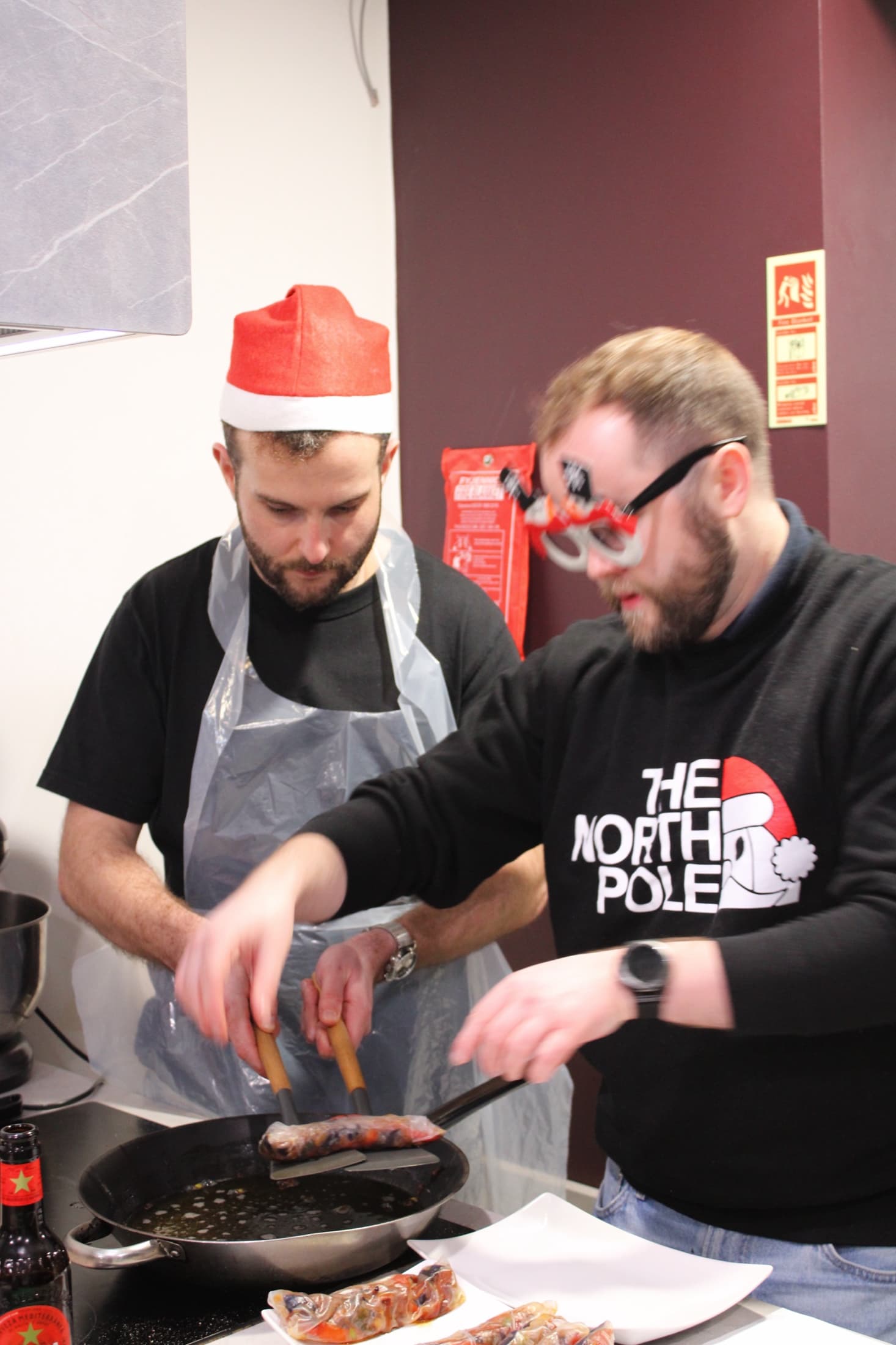 A past Christmas party at Cooking It, Bristol