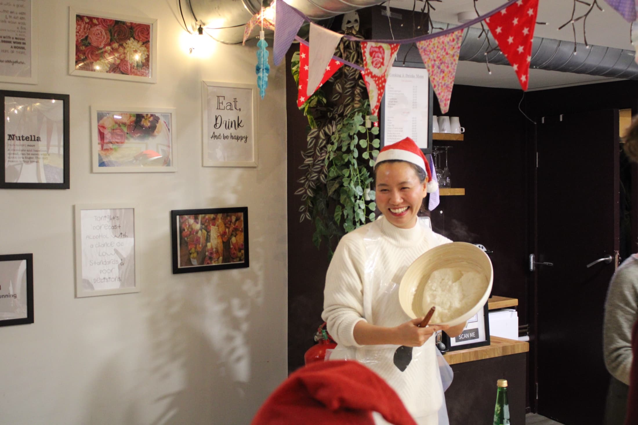 A past Christmas party at Cooking It, Bristol