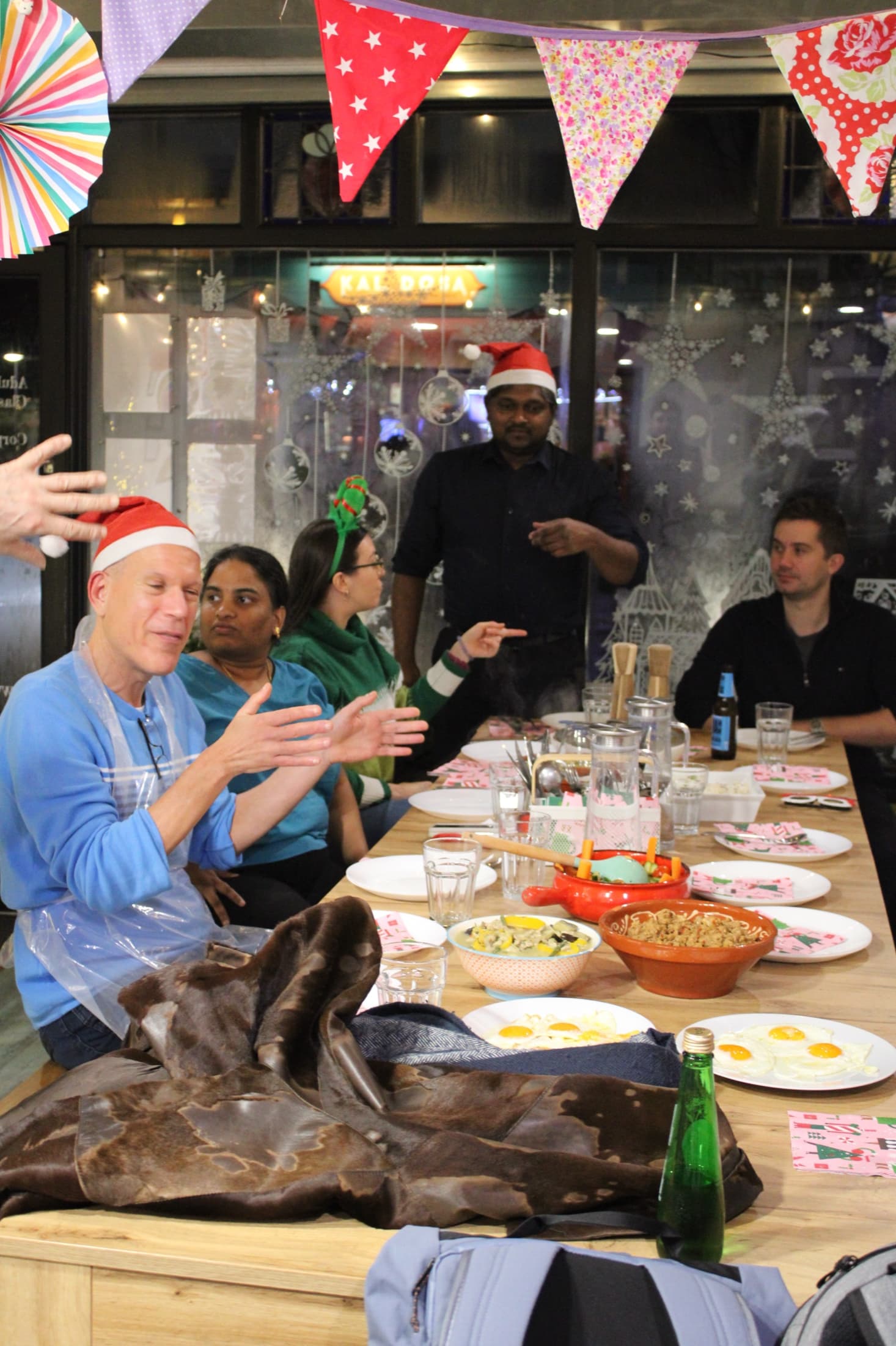 A past Christmas party at Cooking It, Bristol