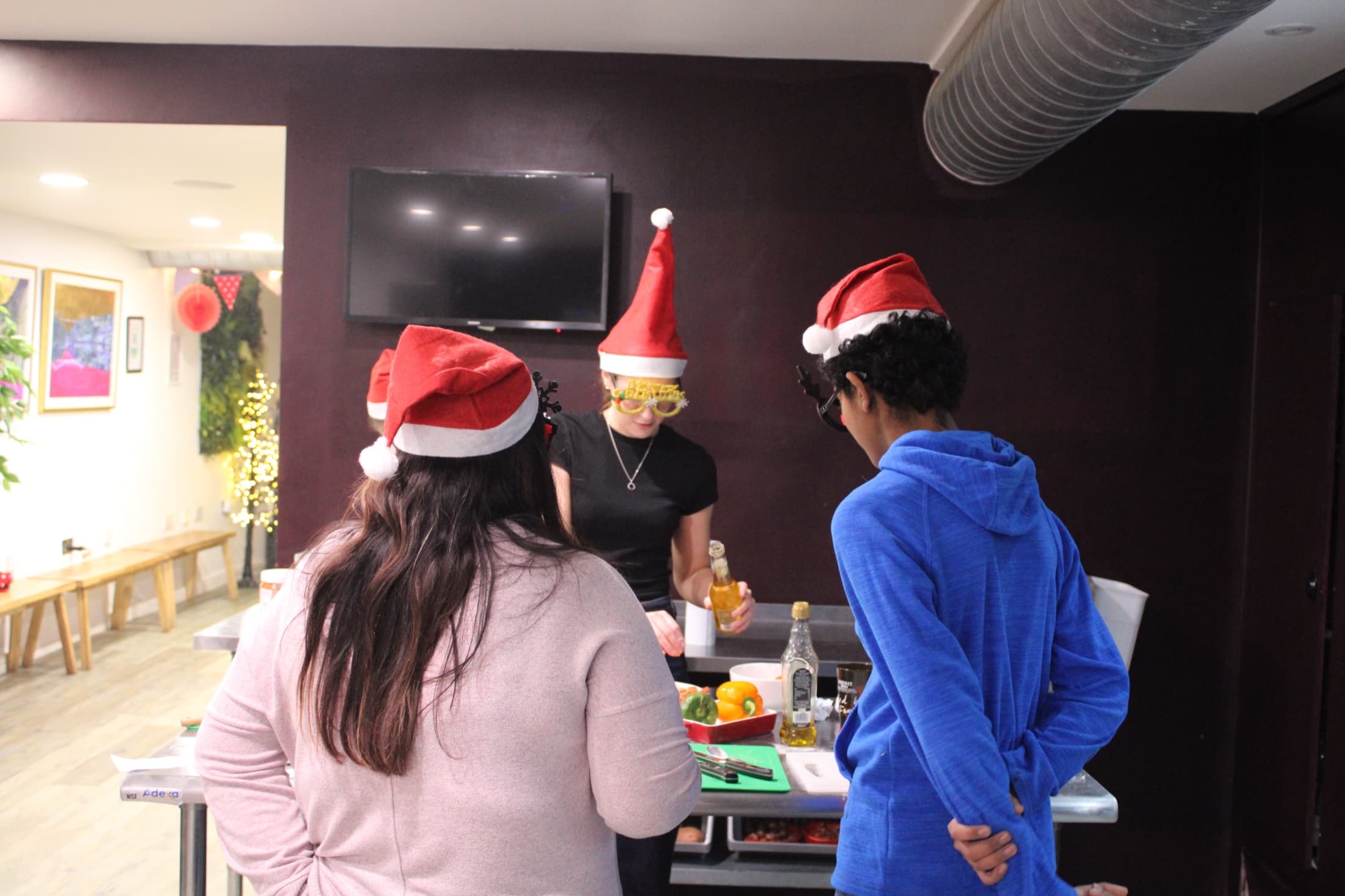 A past Christmas party at Cooking It, Bristol
