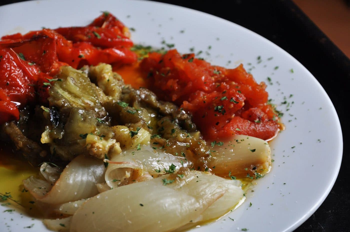 Escalivada or Catalan style ash roasted vegetables