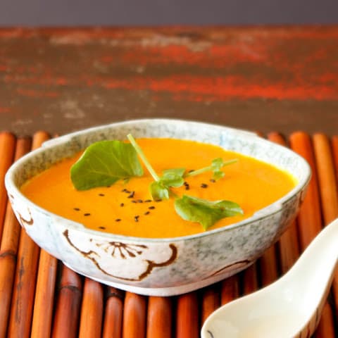 Thermomix Carrot and Coconut Soup