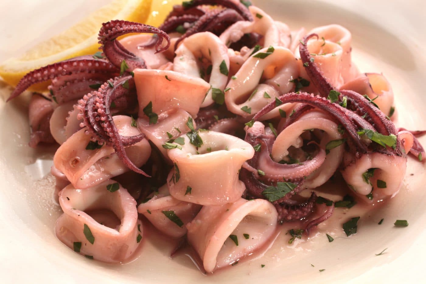 Thermomix squid in lemon sauce