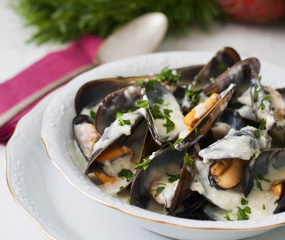 Mussels in cava sauce with Thermomix or without it
