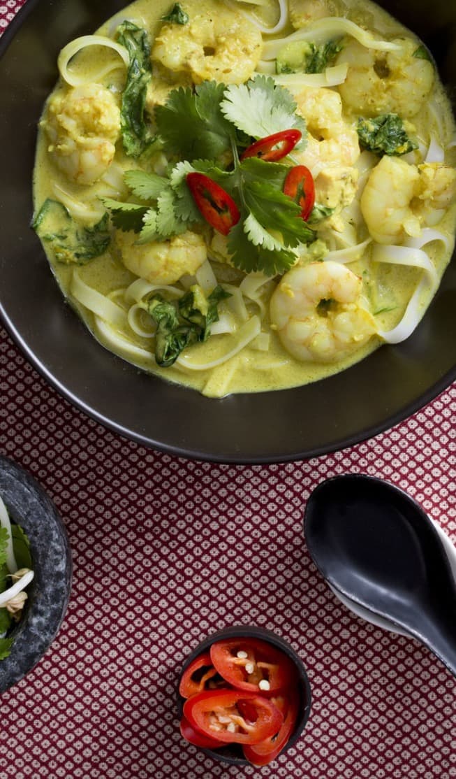 Prawn and chicken laksa Thermomix
