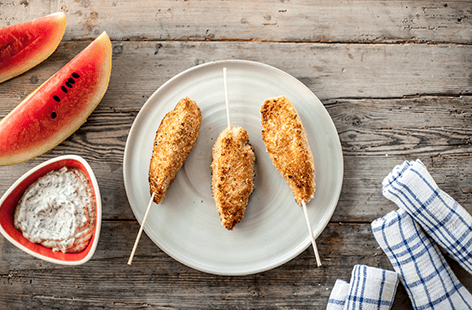 Nutty chicken lollipop