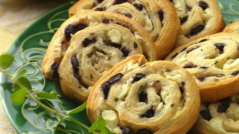 Thermomix Olive & Feta Pinwheels