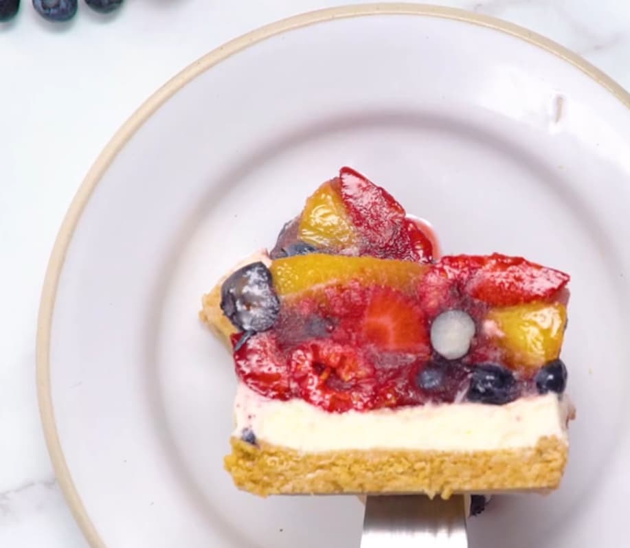 Frozen fruit terrine